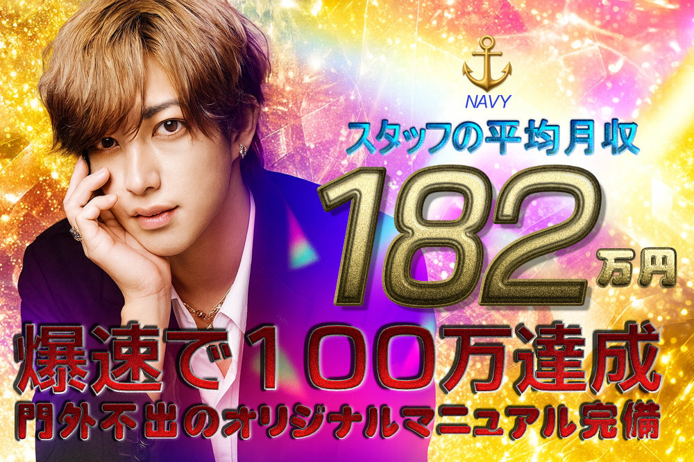 スタッフの平均月収182万円